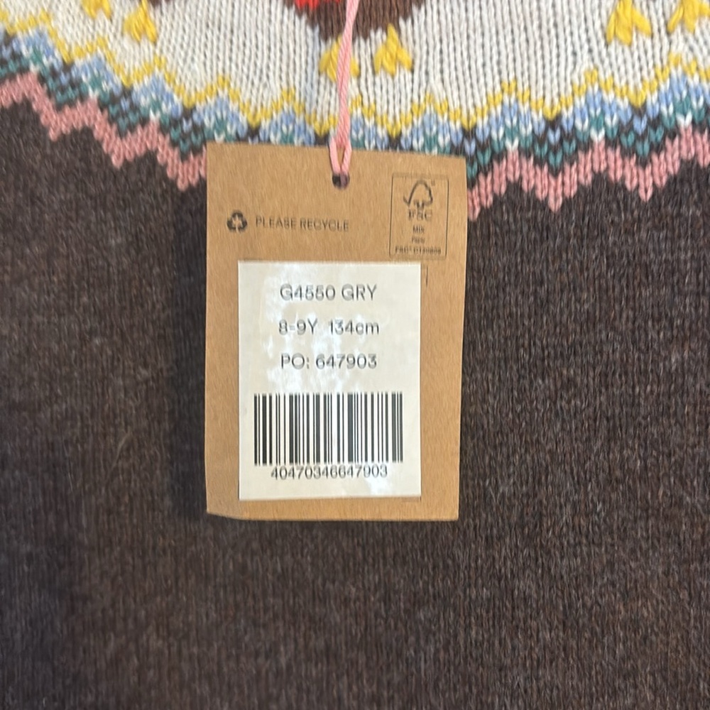 Girls Multicolor Mini Boden  Sweater
NWT cute bird design
No flaws - Picture 4 of 4